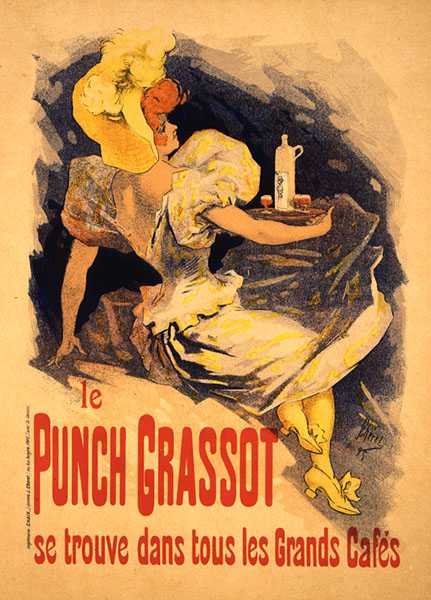 Reproduction of a poster advertising 'Punch Grassot', 1895