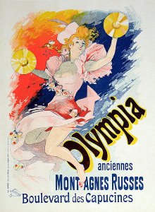 Poster advertising 'Olympia', Boulevard des Capucines, 1892