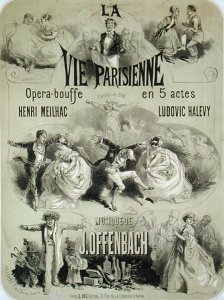 Poster advertising 'La Vie Parisienne', an operetta by Jacques Offenbach (1819-90) 1886