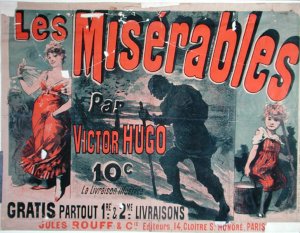 Poster advertising the publication of 'Les Miserables' by Victor Hugo (1802-85) 1886