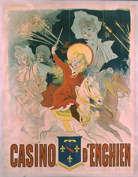 Poster advertising the Casino d'Enghien, 1898