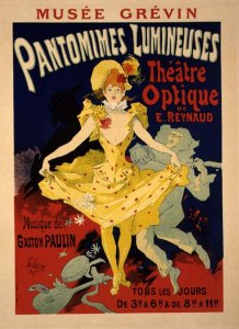 Reproduction of a Poster Advertising the 1896 Carnival at the Theatre de l'Opera, 15th February 1896