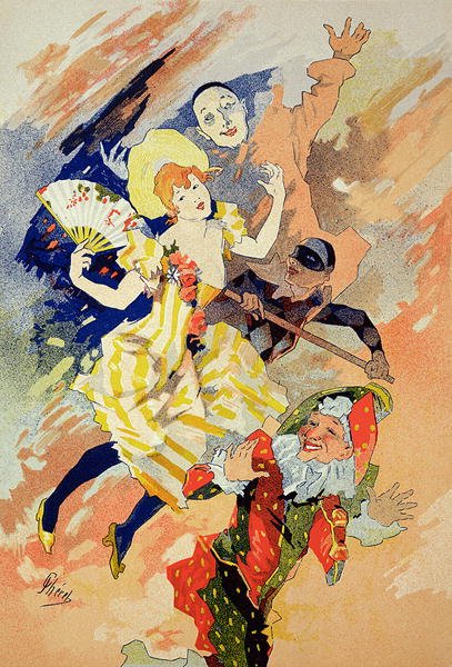 Reproduction of a poster for a pantomime, 1891