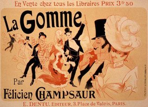 Reproduction of a poster advertising the 'Grand Theatre de L'Exposition', Palais des Enfants, Paris, 1889